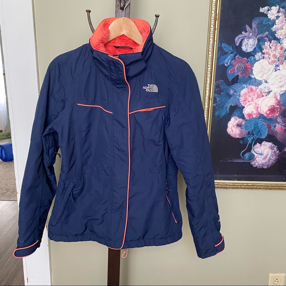 The North Face Blue and Orange Winter Jacket